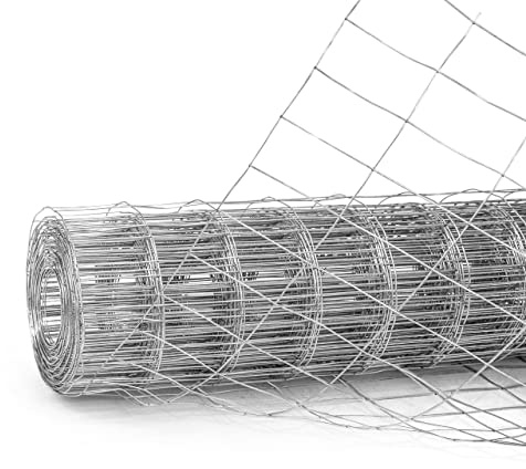 Fencer Wire Welded Wire 14 Gauge Galvanized Mesh Size 2 inch by 4 inch (3 ft. x 50 ft.)