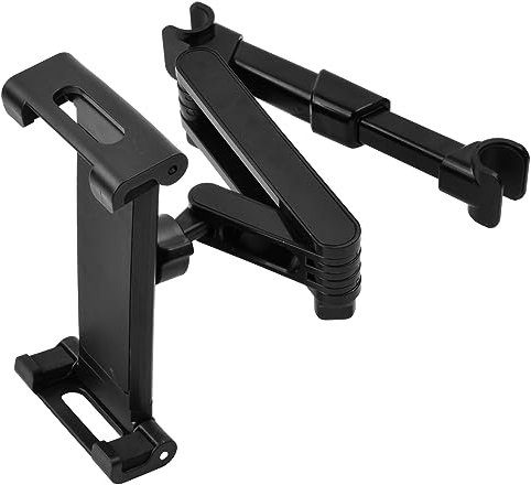 Emperoch 360° Rotatable Car Headrest Tablet Holder - Adjustable Holder for iPads, Smartphones (Black)