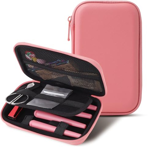 Marvero Étui de Rangement Anti-odeurs avec 4 Tubes, très Grand lit, Sac de Rangement verrouillable, Tient dans la Poche, idéal pour Les Voyages (Rose)