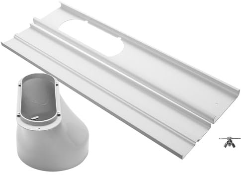 Klimaanlage Fensterabdichtung, Abluftschlauch Adapter, Klimaanlage Rolladen Fensterblende, Trockner Lüftungsfenster Kit, Fensterabdichtung Für Mobile Klimageräte, Passend Für Die Meisten Modelle