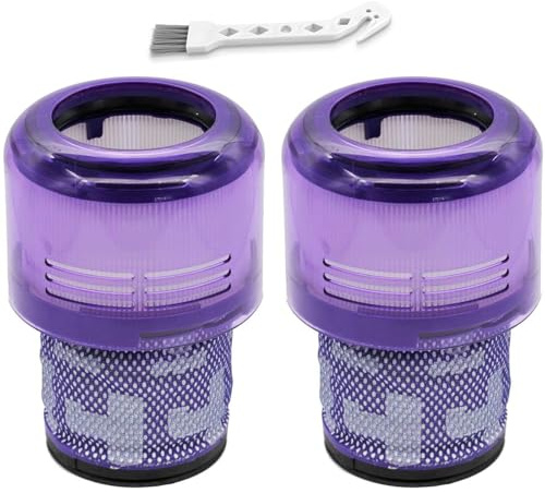 EFOTIML 2-pack dammsugarfilter ersättning för Dyson V11 vridmoment drivenhet V11 djur V11 komplett V11 extra V15 detektera V15s upptäcka ubåt dammsugare, dyson ersättningsfilter, jämför med del 970013