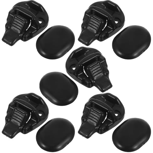 Alipis 5PCS Car Window Lock Knob Replacement Kit Sliding Glass Snap Lock Buckle for Van Crane Excavator Power Window