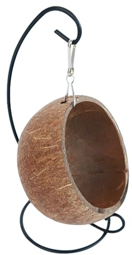 Generisch Cueva Colgante para roedores – Hamaca de Madera Tropical, de Fibra Natural, cabaña para Animales pequeños | Suspensión Hábitat Decor Suministros para Mascotas hámsters, jerbos, Ratones