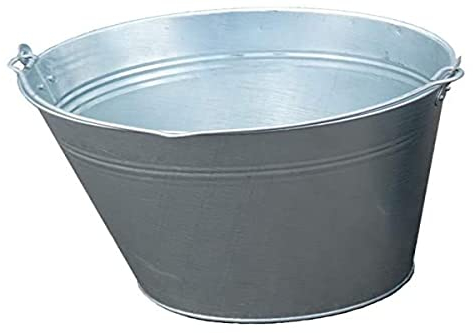 HRB Zinkeimer, Eimer verzinkt, Ascheeimer verschiede Größen/Mengen (1 Stück, 15 Liter)