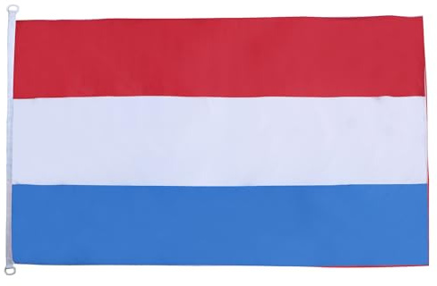 AZ FLAG Pavillon Pays-Bas 150x90 cm Maille Bloquée Anneaux Plastique | Usage extérieur et nautique Pavillon nautique hollandais Nederland avec anneaux en plastique polyester maille