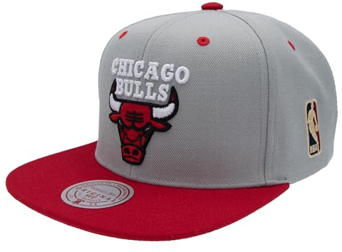 Mitchell & Ness NBA/HWC Special Snapback - Chicago Bulls, Grau/Rot