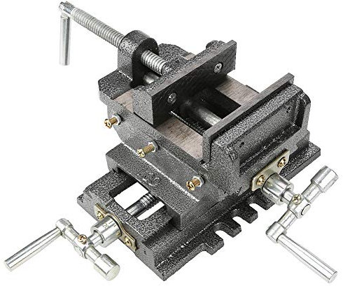 Cross Slide Drill Press Vice, 10.2 cm Metal Milling Vise, Workshop Clamping Tool, 15.2 cm Opening