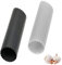 Pelador de Ajos,2 Piezas Manual Pelador de Silicona Fácil Utiles de Cocina Útil Utensilios Accesorios Fácil de Pelar Ajo Gadgets de Cocina Mantenga Sus Manos Libres de Olores Negro/Transparente