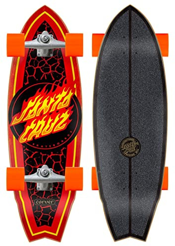 Complete Cruiser Surf Wave Flame Dot Shark 9.85 x 31.52