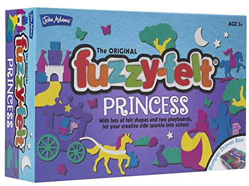 John Adams | Fuzzy-Felt Princess Drawer Set: Mix and match felt pieces to create Princess themed pictures! | Arts & Crafts | Ages 3+