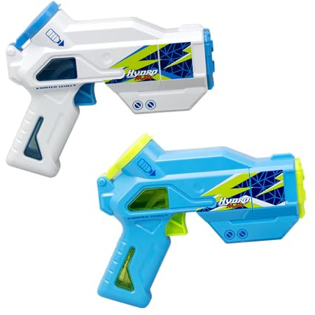 Silverlit - Hydro Mad - Blaster Duo Pack - Pack de 2 pistolas de agua electrónicas con 2 recambios - A partir de 8 años