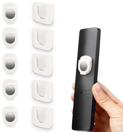 OUZHOU 5 Stück Fernbedienungshalter Wand,Magnethalterung Fernbedienungshalter Wandhalterung Fernbedienung Halterung Selbstklebender Fernbedienungshalter Für Zuhause, Schule