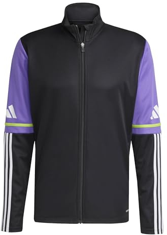 adidas Herren SQUADRA25 Training Jacket, Black/Purple Rush, L