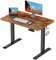 JUMMICO Höhenverstellbarer Schreibtisch KOMPLETTE TISCHPLATTE Elektrischer Schreibtisch Höhenverstellbar mit Memory-Funktion Steh-Sitz Tisch Computertisch 110 x 53 cm Braun