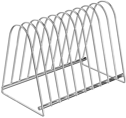 casstaly Support de rangement pour disques vinyles - Table de séchage - 10 emplacements