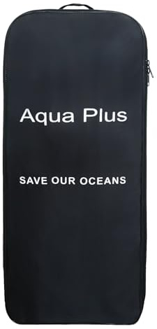 Aqua Plus - Mochila inflable impermeable para tabla de paddle – 35 x 14 x 11 pulgadas, ligera bolsa de transporte SUP con correas acolchadas para tabla de surf, kayak y equipo