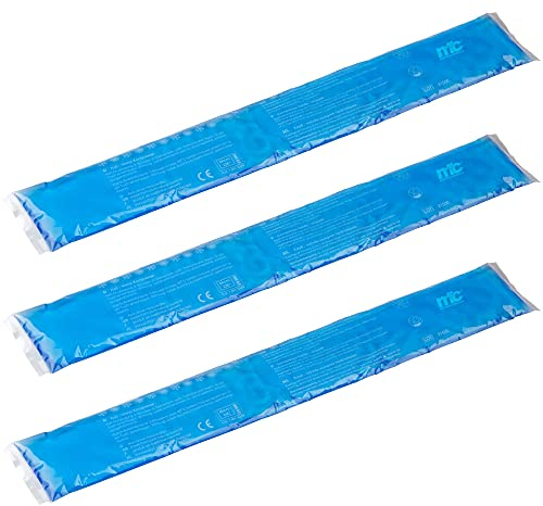 Medicalcorner24 Kalt Warm Kompresse, Gel, Mikrowellen geeignet, 7,5 x 52 cm, 3 Stück