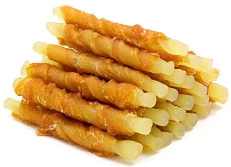 Jungle Calling Rawhide Free Treats for Dogs, Chicken Wrapped Cod Sticks Dog Treats, Soft Chewy Snacks for Training Rewards, 10.6 oz (Chicken)