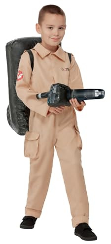 Smiffys Costume Ghostbusters da bambino, Tuta e zaino gonfiabile Halloween