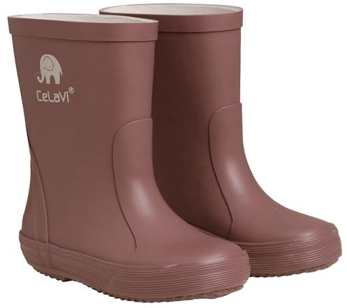 Celavi Stivali in gomma per bambini Basic Wellies, Buckthorn marrone, 23 EU