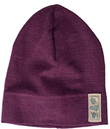 Lilano, Kinder/Baby Beanie Mütze, 70% Wolle (kbT), 30% Seide, 210 g/m² (Beere, 110-116)