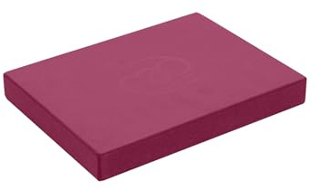Fitness Mad Pilates Head Block, 25mm x 150mm x 205mm, Eco Friendly Yoga Block, High Density EVA Non Slip Block for Pilates, Yoga and Home Workouts