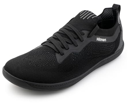 Hitmars Barefoot Hombre Mujer Zapatillas Trail Running Zapatos Descalzos Calzado Minimalistas Unisex Deportivas Casual Exterior Interior Negro 3 Size 40