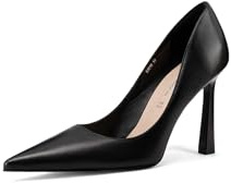 QUEEN HELENA Décolleté con Tacco Alto Scarpe Eleganti Donna K4018 (Nero Pu, Sistema Taglie Calzature EU, Adulto, Donna, Numero, Media, 41)