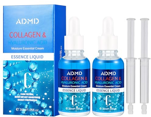 2 Pcs Exosomas Facial Dermapen Ampollas Dermapen Acido Hialuronico Calma La Piel E Hidrata Profundamente Unifica Eficazmente El Tono De La Piel con 2 Pcs Botella Con Varilla De Empuje