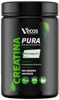Creatina Monohidrato Creapure® – Polvo Micronizado 500 g sin Sabor – Alta Pureza Alemana para Máxima Fuerza, Potencia y Recuperación (500 Gramos)