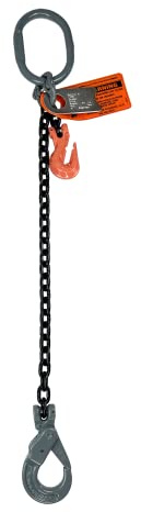 Advantage Rigging - Chain Sling - 5/16 x 6' Single Leg with Positive Locking Hook with Adjuster - Grade 100