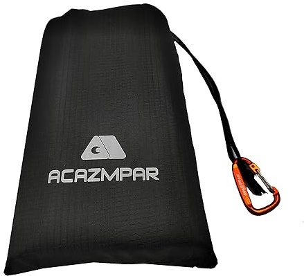 Waterproof Camping Tent Tarp, Ultralight Tent Footprint, Ground Tent Floor Saver for Camping Hiking (Black-79 x55)