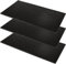 MUXHEL 3 PCS Bar Mat, 45x30x1 cm Black Bar Mats for Home Pub, Durable Non Slip Rubber Bar Mat for Home Bar Accessories, Bars, Restaurants, Counter Top