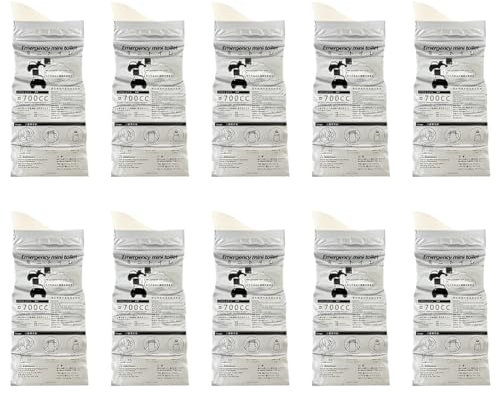 AOEVUIR 10 Pcs Einweg-Urinbeutel 700ml Super Saugfähig Tragbarer urinflaschen für männer mit Gel Notfalltoiletten fürs Auto Urinella für Frauen für Unterwegs Camping Reisen Auto Stau Outdoor