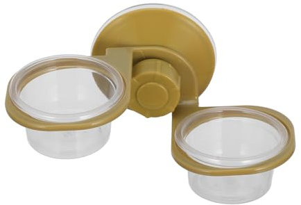 Kisangel Hängender Reptiliennapf Mit Doppeltem Behälter Mehrzweck-wassernapf Für Reptilien Installieren Und Leicht Zu Reinigen Platzsparendes Design Für Eidechsen Und Andere Haustiere