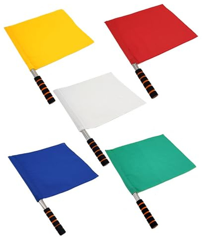 Zambuph 5 unids/set Ready Set Go, bandera de árbitro al mando y bandera de carreras, conjunto para eventos deportivos, carreras y señales