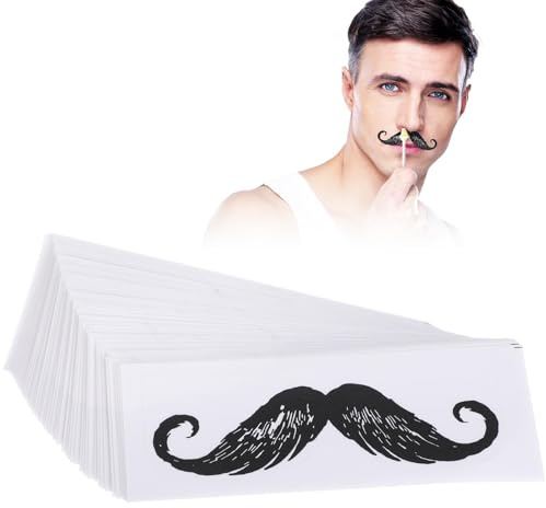PACKOVE 50 Pegatinas para Depilación de Nariz y Bigote, Cera Fría Pp Segura, Tamaño Pequeño, 50 Unidades para Eliminar Vello Facial en Casa y Viajes
