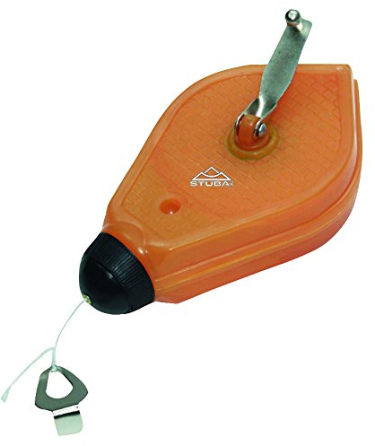 Stubai 444711 Cordeau à Tracer en Plastique, Orange/noir, 20 m