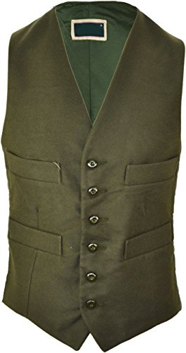 Clothing Unit Mens Moleskin Waistcoat Soft Cotton Body Warmer Olive Lovat S - 3XL (Small, Olive)