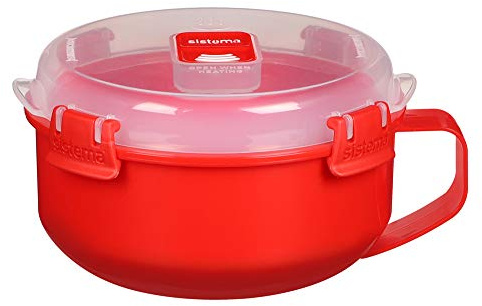 Sistema Red/Clear Microwave Porridge Bowl 850 ml