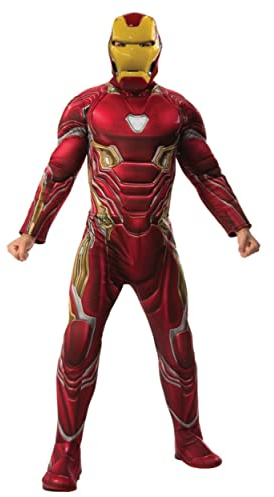 Rubies Official Avengers Endgame Iron Man, Deluxe Adult Mens Costume - Size Standard/Medium Halloween