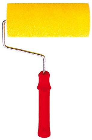 Rullo per Vernici dense a Grana media con manico in plastica e struttura in ferro