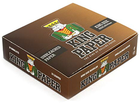 1 låda – aLeda King Paper Regular King Size 44 mm x 20 häften – oblekt