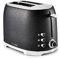 Tower Glitz T20029 2 Slice Metal Toaster with Adjustable Browning Control, Defrost and Reheat Settings, Black