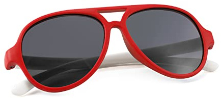 FEISEDY Kids Polarized Sunglasses for Boys Girls Toddler Age 3-14 Rubber Frame B2789