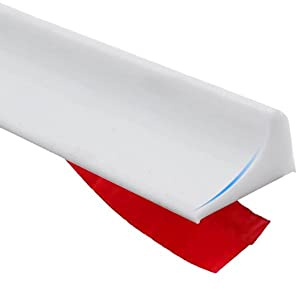 1M Silicone Shower Seal Strip,Bath Edging Sealing,Floor Threshold Water Barrier for Wet Room,Bathroom Tile Edge Caulk Beading Trim for Bathtub,Countertop,Kitchen,White(20mmx12mm)