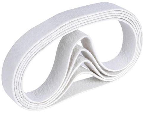 5 stycken slipband slipband fiberband rörbandsslipmaskin (gradering: typ T-polering färg: vit, 13 mm x 457 mm)