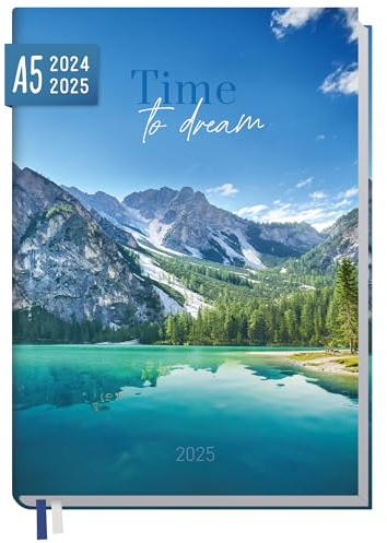 Häfft® Chäff-Timer Classic Kalender 2024/2025 A5 Time to dream Buchkalender, Terminplaner, Terminkalender, Wochenplaner für 18 Monate: Juli 2024 bis Dez. 2025 - nachhaltig & klimafreundlich
