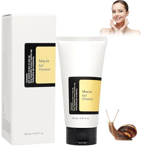 Snail Mucin Gel Cleanser, 150 ml, nettoyant pour le visage, lait nettoyant, gel nettoyant pour le visage, nettoyant doux pour le visage, crème nettoyante nourrissante pour tous les types de peau