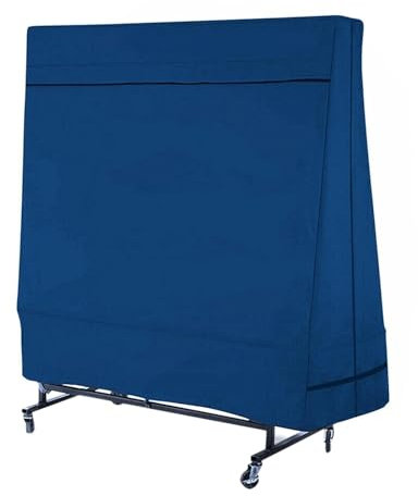 Missmisq Tischtennisplattenabdeckung Wasserdichte Schutzhülle Oxford-Stoff Abdeckung Für Tischtennisplatte Outdoor Tischtennishülle Größe ca. 165 x 160 x 85 cm Blau
